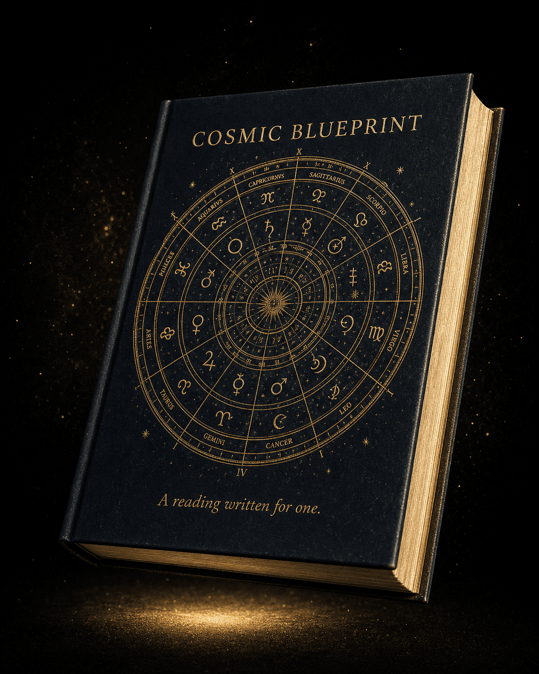 Cosmic Blueprint hardcover book · A reading written for one